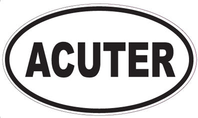 ACUTER - Oval Sticker