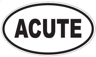 ACUTE - Oval Magnet