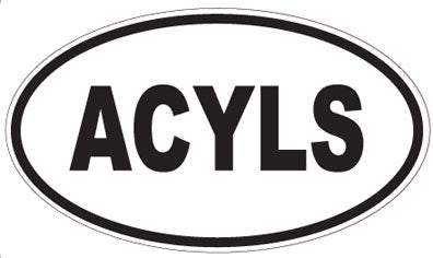 ACYLS - Oval Magnet
