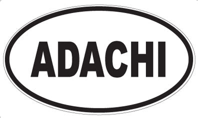 ADACHI - Oval Sticker