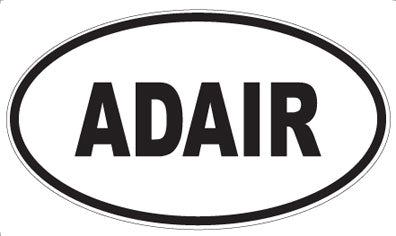 ADAIR - Oval Sticker