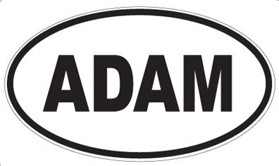 ADAM - Oval Sticker
