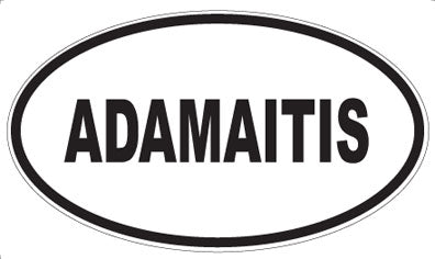 ADAMAITIS - Oval Magnet