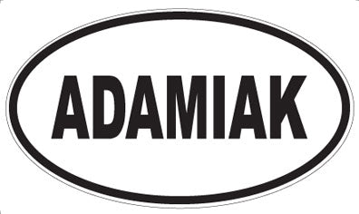 ADAMIAK - Oval Magnet