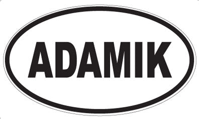 ADAMIK - Oval Sticker