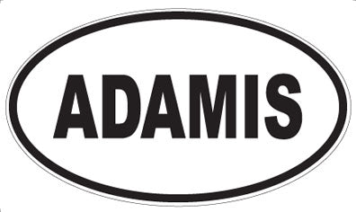 ADAMIS - Oval Sticker
