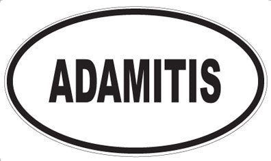 ADAMITIS - Oval Magnet