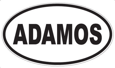 ADAMOS - Oval Sticker