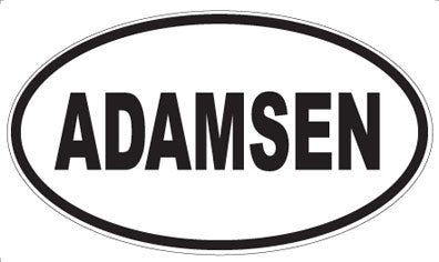 ADAMSEN - Oval Magnet