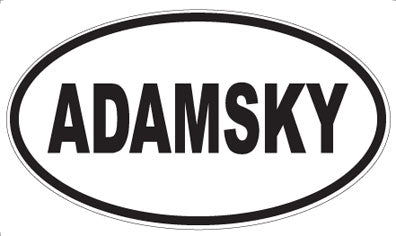 ADAMSKY - Oval Magnet