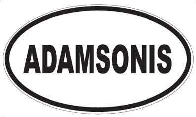 ADAMSONIS - Oval Magnet