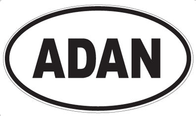 ADAN - Oval Sticker