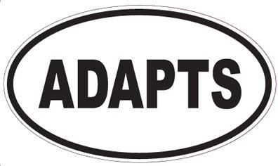 ADAPTS - Oval Sticker
