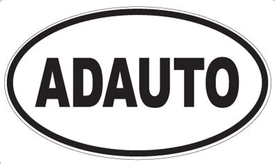 ADAUTO - Oval Sticker