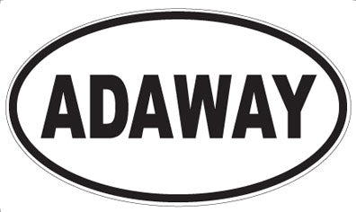 ADAWAY - Oval Magnet