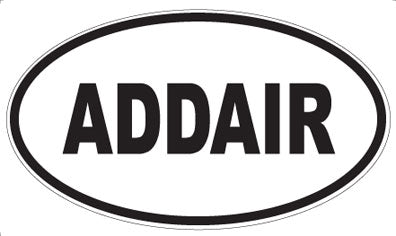ADDAIR - Oval Magnet