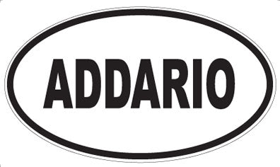 ADDARIO - Oval Sticker