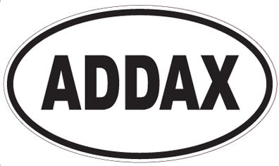 ADDAX - Oval Sticker