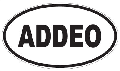 ADDEO - Oval Sticker