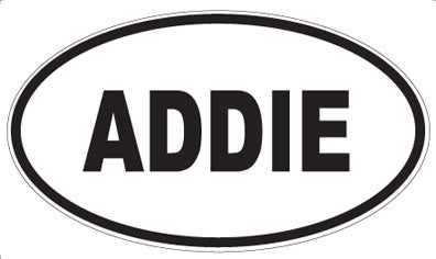 ADDIE - Oval Sticker
