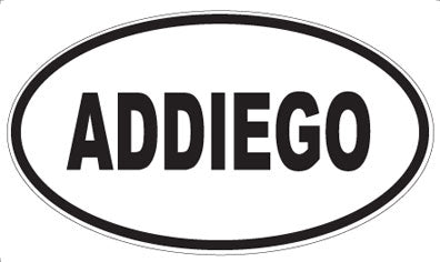ADDIEGO - Oval Sticker