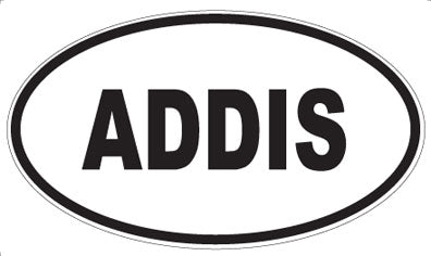 ADDIS - Oval Sticker