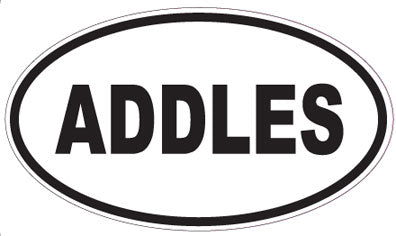 ADDLES - Oval Sticker