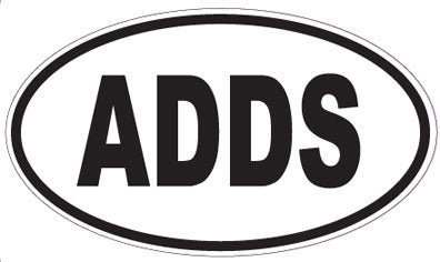 ADDS - Oval Sticker