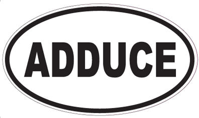 ADDUCE - Oval Sticker