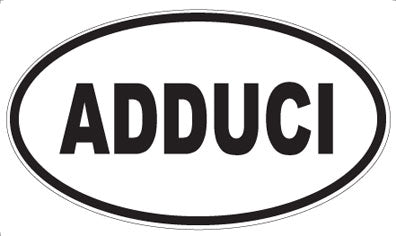 ADDUCI - Oval Sticker
