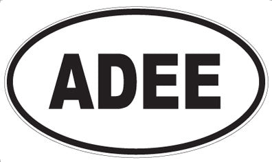 ADEE - Oval Sticker