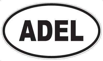 ADEL - Oval Sticker