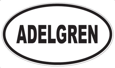 ADELGREN - Oval Magnet