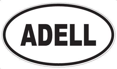 ADELL - Oval Sticker