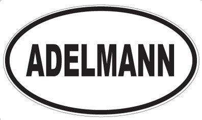 ADELMANN - Oval Sticker