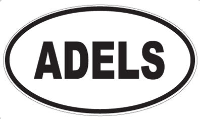 ADELS - Oval Sticker