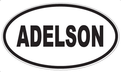 ADELSON - Oval Sticker