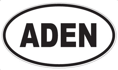 ADEN - Oval Sticker