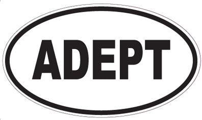 ADEPT - Oval Magnet
