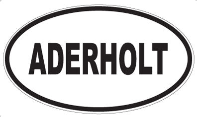 ADERHOLT - Oval Sticker