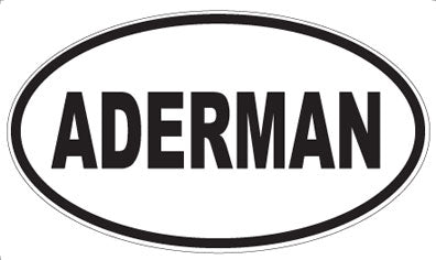 ADERMAN - Oval Magnet