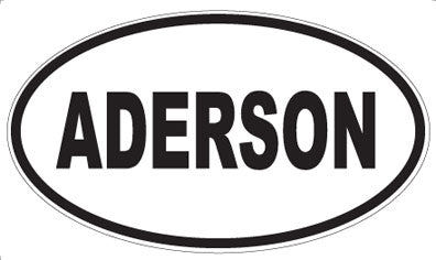 ADERSON - Oval Sticker