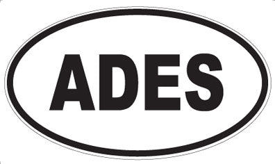 ADES - Oval Sticker