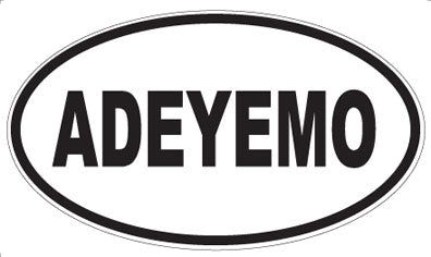 ADEYEMO - Oval Sticker