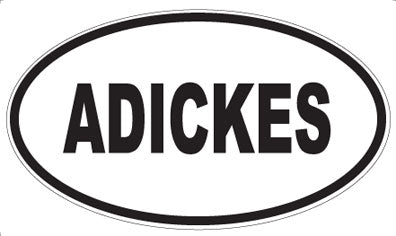 ADICKES - Oval Magnet