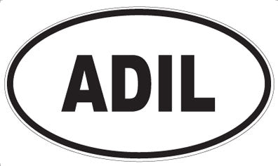 ADIL - Oval Magnet