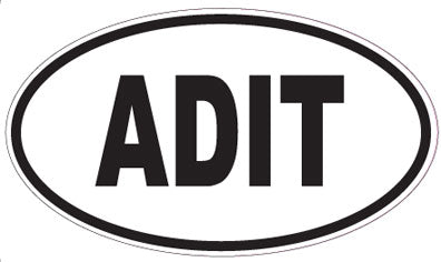 ADIT - Oval Sticker