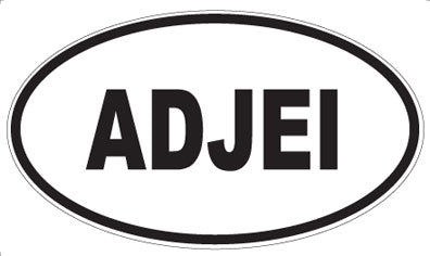ADJEI - Oval Magnet