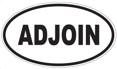 ADJOIN - Oval Sticker