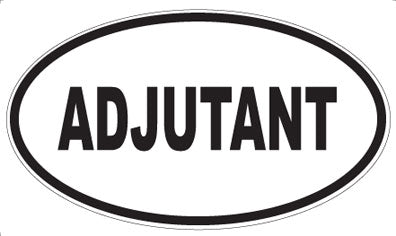 ADJUTANT - Oval Sticker